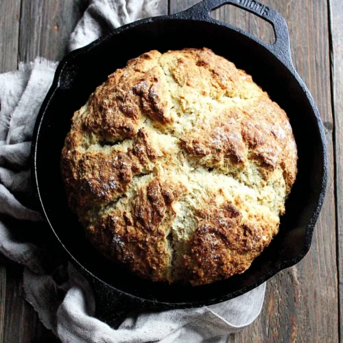 Irish Soda Bread: A Simple and Delicious Delight 1 Delicious Irish soda bread in a cast iron skillet.