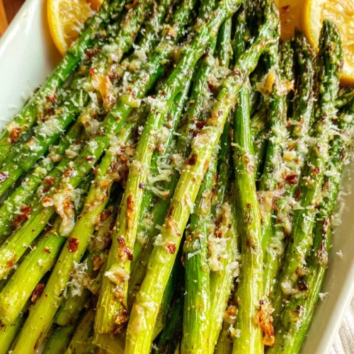 Oven Roasted Asparagus: A Simple and Delicious Side Dish 1 Oven roasted asparagus; crispy, flavorful side dish.