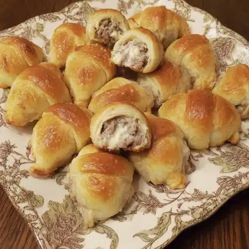 3 Ingredient Crescent Sausage Bites: A Delicious Snack! 1 Crispy crescent sausage bites, quick and easy to make.