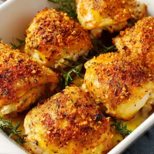 Baked Chicken Thighs: Easy and Delicious Weeknight Dinner 1 Baked chicken thighs recipe for a juicy weeknight dinner