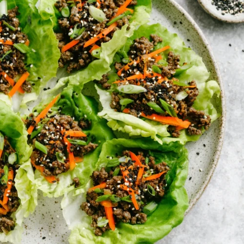 Beef Lettuce Wraps: A Simple and Delicious Snack 1 Delicious beef lettuce wraps recipe for a healthy meal.