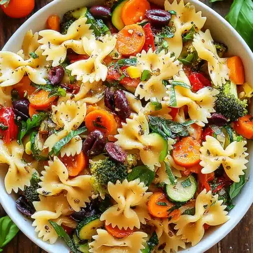 Pasta Salad with Lemon: Refreshing and Easy Delight 1 Refreshing pasta salad with lemon, perfect for gatherings.