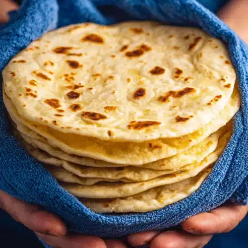 Soft Flour Tortillas: Easy and Deliciously Versatile 1 Freshly made soft flour tortillas ready to eat.