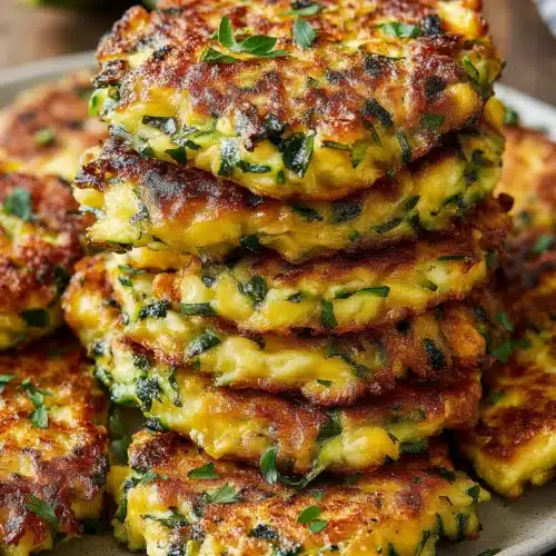 Zucchini Fritters with Cheddar: Crispy and Irresistible 1 Delicious zucchini fritters with cheddar, crispy and savory.