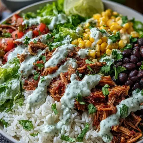 Carnitas Burrito Bowl: A Flavorful Weeknight Delight 1 Delicious carnitas burrito bowl packed with flavors.