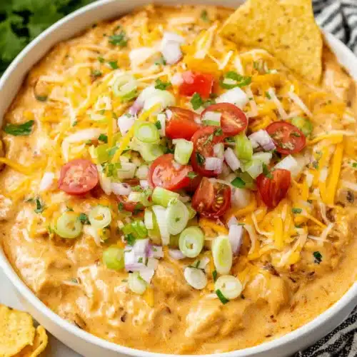 Delicious easy chicken enchiladas ready to serve.