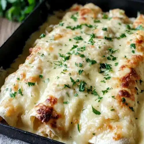 Delicious White Chicken Enchiladas: A Family Favorite 1 Creamy white chicken enchiladas ready to serve