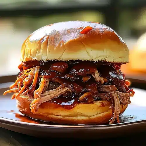 Martha Stewart’s Pulled Pork: A Deliciously Simple Recipe 1 Martha Stewart's pulled pork sandwich with juicy meat and sauce on a bun