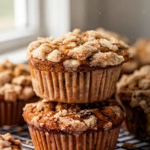 Bakery Pumpkin Muffins: Irresistibly Delicious Treats 1 Bakery pumpkin muffins with streusel topping, stacked and fresh from the oven
